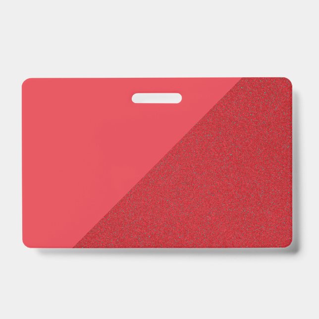 Benutzerdefiniertes Abzeichen für Red Diagonal Tex Ausweis (Vorderseite)