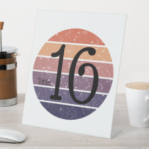 Benutzerdefiniertes Acryl-Tischnummernschild - Hoc Sockelschild
