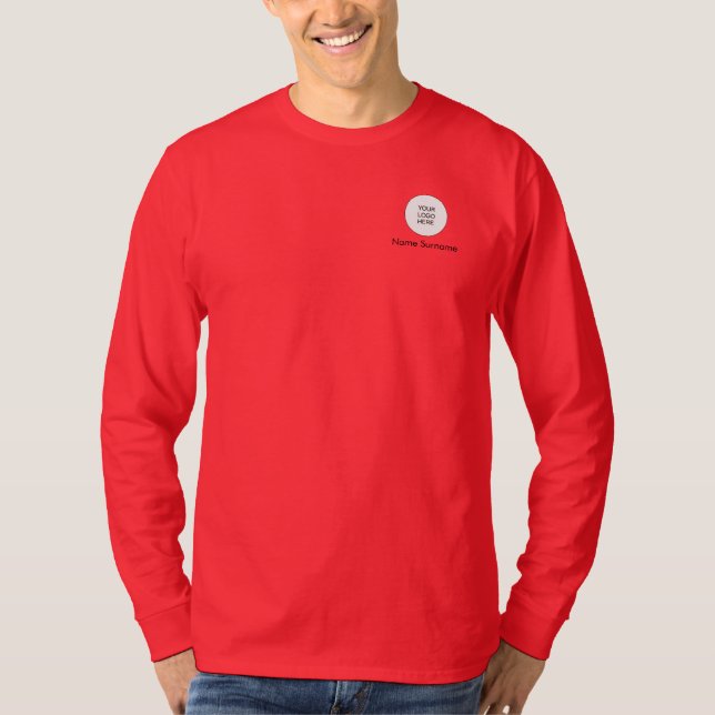 Benutzerdefiniertes Add-Upload-Logo hier Mens Tren T-Shirt (Vorderseite)