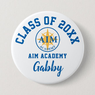 Benutzerdefiniertes Aim Academy Button-Logo Person Button
