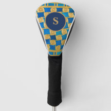 Benutzerdefiniertes altägyptisches Monogramm Blau