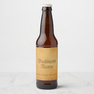 Benutzerdefiniertes altes Papier schaut elegante V Bierflaschenetikett