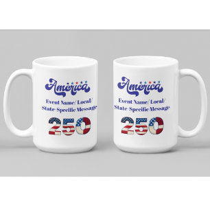 Benutzerdefiniertes Amerika 250-Jahr-Jubiläum Kaffeetasse
