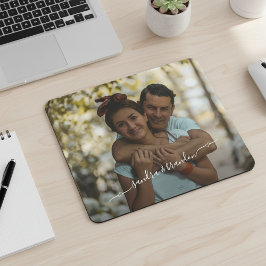 Benutzerdefiniertes Anpassen von Foto- und Namensd Mousepad