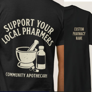 Benutzerdefiniertes Apothekenteam-Shirt, Unterstüt T-Shirt