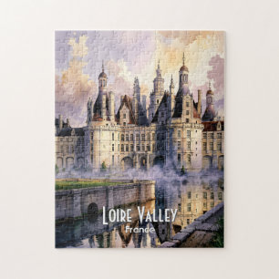 Benutzerdefiniertes Aquarell Frankreich Loiretal R