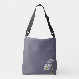 Benutzerdefiniertes Aquarell-Gänseblümchen-Boho-We Tragetaschen Mit Langen Trägern