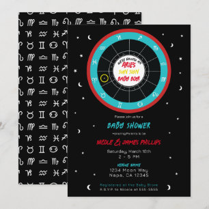 Benutzerdefiniertes Astrologie-Sternzeichen-Sonnen Einladung