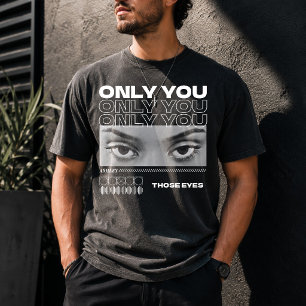 Benutzerdefiniertes Augenfoto für Freundin Nur für T-Shirt