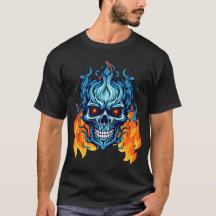 Benutzerdefiniertes Augustin-Monster in blauem Feu