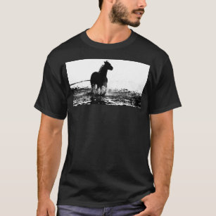 Benutzerdefiniertes Ausführen von Pferd Pop Art Mo T-Shirt