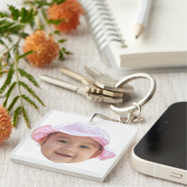 Benutzerdefiniertes Baby-Foto, Baby-Foto-Gesicht Schlüsselanhänger