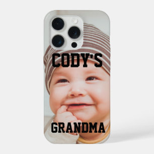 BENUTZERDEFINIERTES BABY-FOTO GRABMAMA-STOLZ iPhone 15 PRO HÜLLE