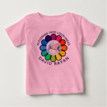 Benutzerdefiniertes Baby-Foto-Regenbogen-Blumen-Ki