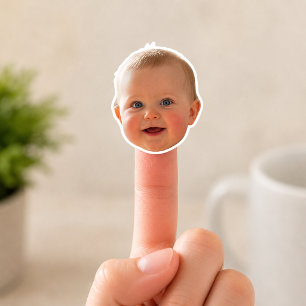 Benutzerdefiniertes Baby-Gesicht Foto   Personalis Aufkleber