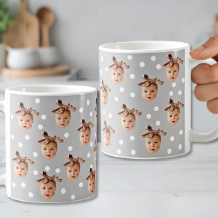Benutzerdefiniertes Baby-Gesichtsfoto Kaffeetasse