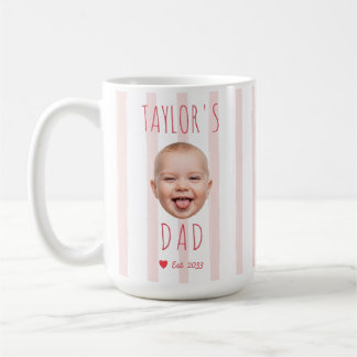 Benutzerdefiniertes Baby-Mädchen-Gesicht Foto Rosa Kaffeetasse