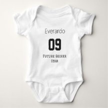 Benutzerdefiniertes Baby-Name-Nummer-Fußballtrikot