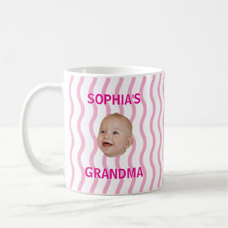 Benutzerdefiniertes Babygesicht erste Enkelkind ne Kaffeetasse