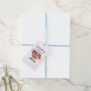 Benutzerdefiniertes Babygesicht Foto Text Neuer On Geschenkanhänger