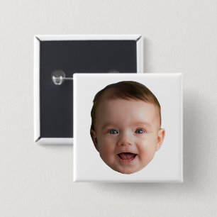 Benutzerdefiniertes Babygesicht, Lustiges benutzer Button