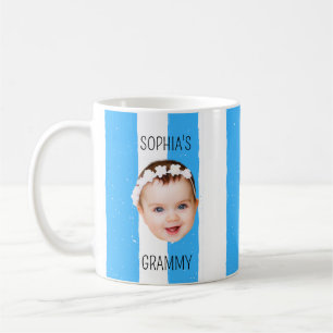 Benutzerdefiniertes Babygesicht-Streifen-Babygesic Kaffeetasse