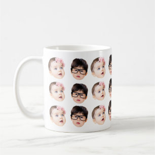 Benutzerdefiniertes Babygesicht Vaters-, Muttertag Kaffeetasse