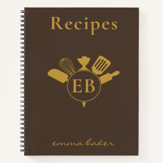 Benutzerdefiniertes Backbuch-Rezeptbuch-Notizbuch Notizbuch