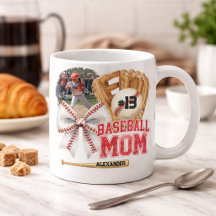 Benutzerdefiniertes Baseball-Mama-Photo-Name