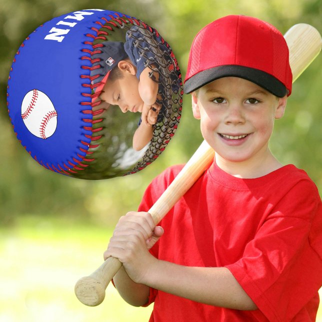 Benutzerdefiniertes Baseball mit Name Number Foto  (Von Creator hochgeladen)