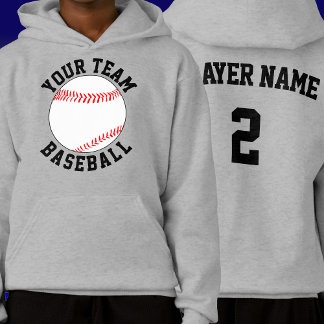Benutzerdefiniertes Baseball-Team, Name und Anzahl Hoodie