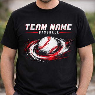 Benutzerdefiniertes Baseball-Team-Shirt mit person T-Shirt
