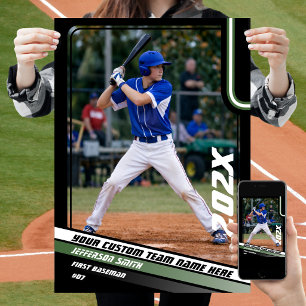 Benutzerdefiniertes Baseballspieler-Geschenk in Gr Poster