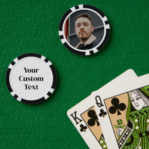 Benutzerdefiniertes bedrucktes Foto-Text-Bild Pokerchips