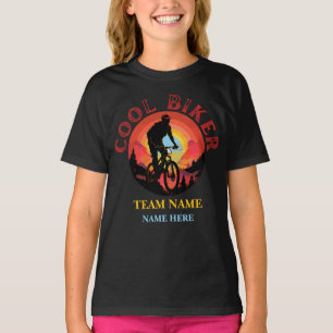 Benutzerdefiniertes Benennen des Coolen Fahrradtea T-Shirt