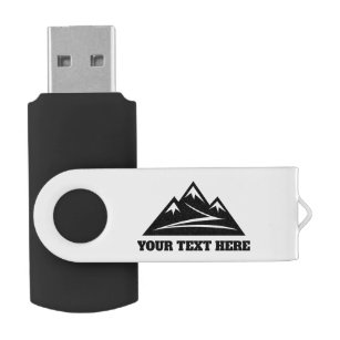 Benutzerdefiniertes Bergspitzen-Logo USB Stift Fla