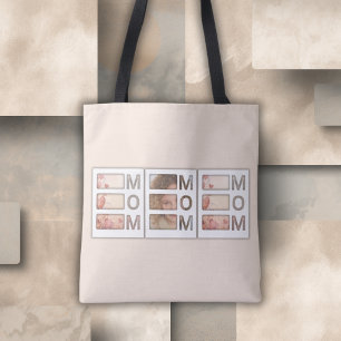 Benutzerdefiniertes beste Mama 3 Foto-Raster Gebur Tasche
