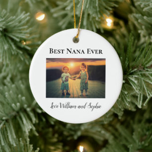 Benutzerdefiniertes Beste Nana Aller Zeiten Foto Keramik Ornament