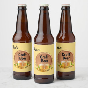 Benutzerdefiniertes Bieretikett-Set Bierflaschenetikett