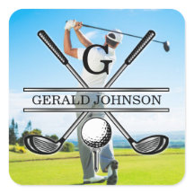 Benutzerdefiniertes Bild Golf Monogramm Design
