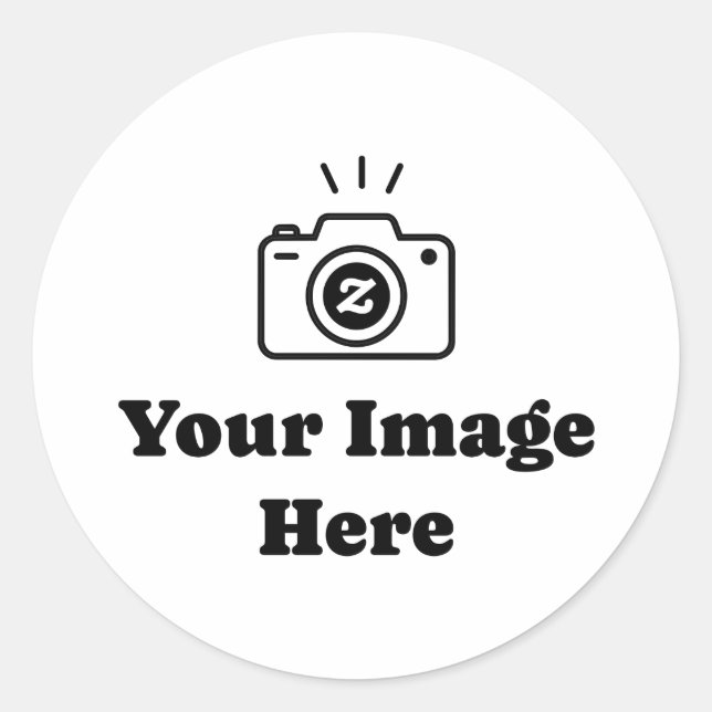 Benutzerdefiniertes Bild Runder Aufkleber (Vorderseite)