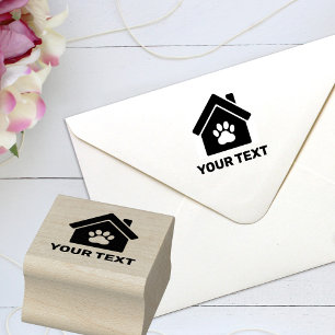 Benutzerdefiniertes Bild und Text Gummistempel