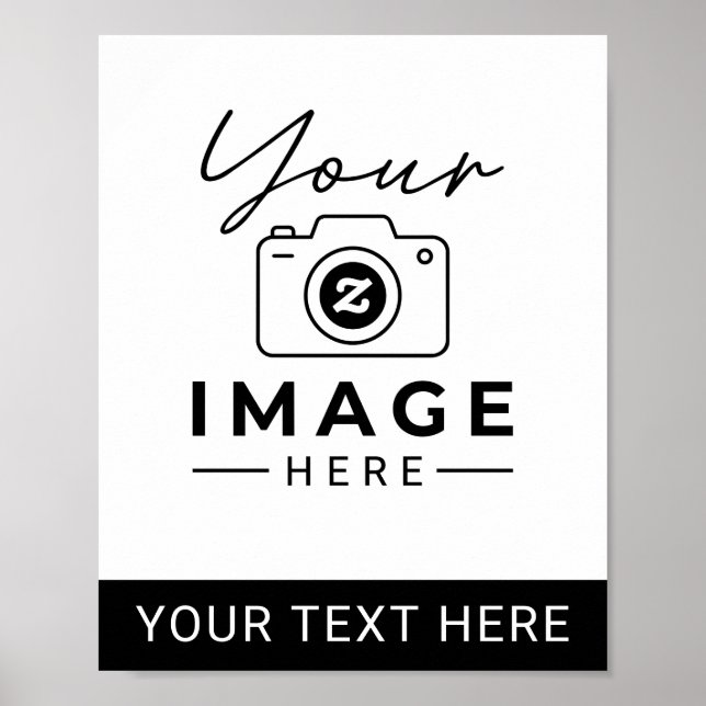 Benutzerdefiniertes Bild und Text Poster (Vorne)