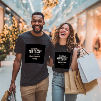 Benutzerdefiniertes Black Friday In den Warenkorb  T-Shirt
