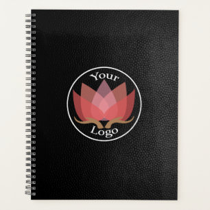 Benutzerdefiniertes Black Leather-LOGO Planer