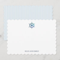 Benutzerdefiniertes Blaues Segelboot-Lenkrad-Logo