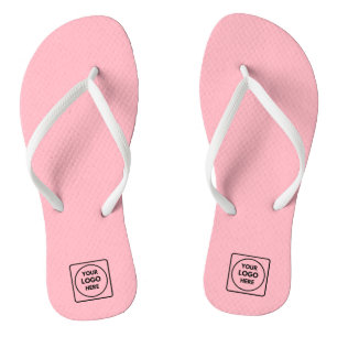 Benutzerdefiniertes Blindpinsellogo   Moderne Werb Flip Flops
