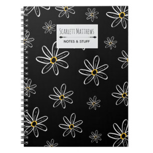 Benutzerdefiniertes Blumen-Notizbuch Notizblock