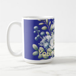 Benutzerdefiniertes Blumendesign  Kaffeetasse