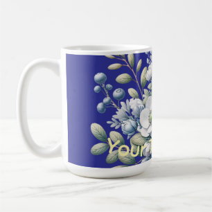 Benutzerdefiniertes Blumendesign  Kaffeetasse